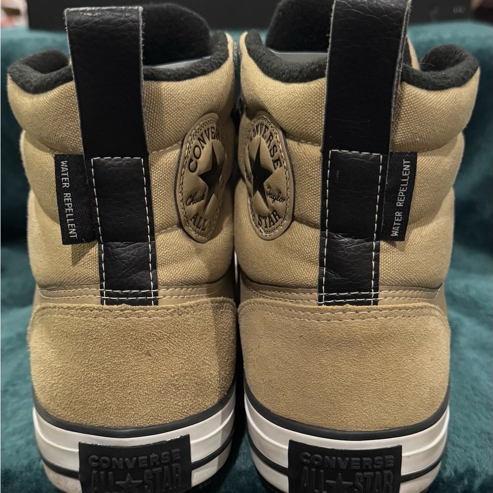 Converse Men's Beige High-Top Sneakers - Picture 6 of 8